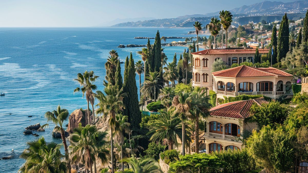 Vista panorámica de un hotel de lujo en Chipre, ideal para decidir dónde alojarse en Chipre